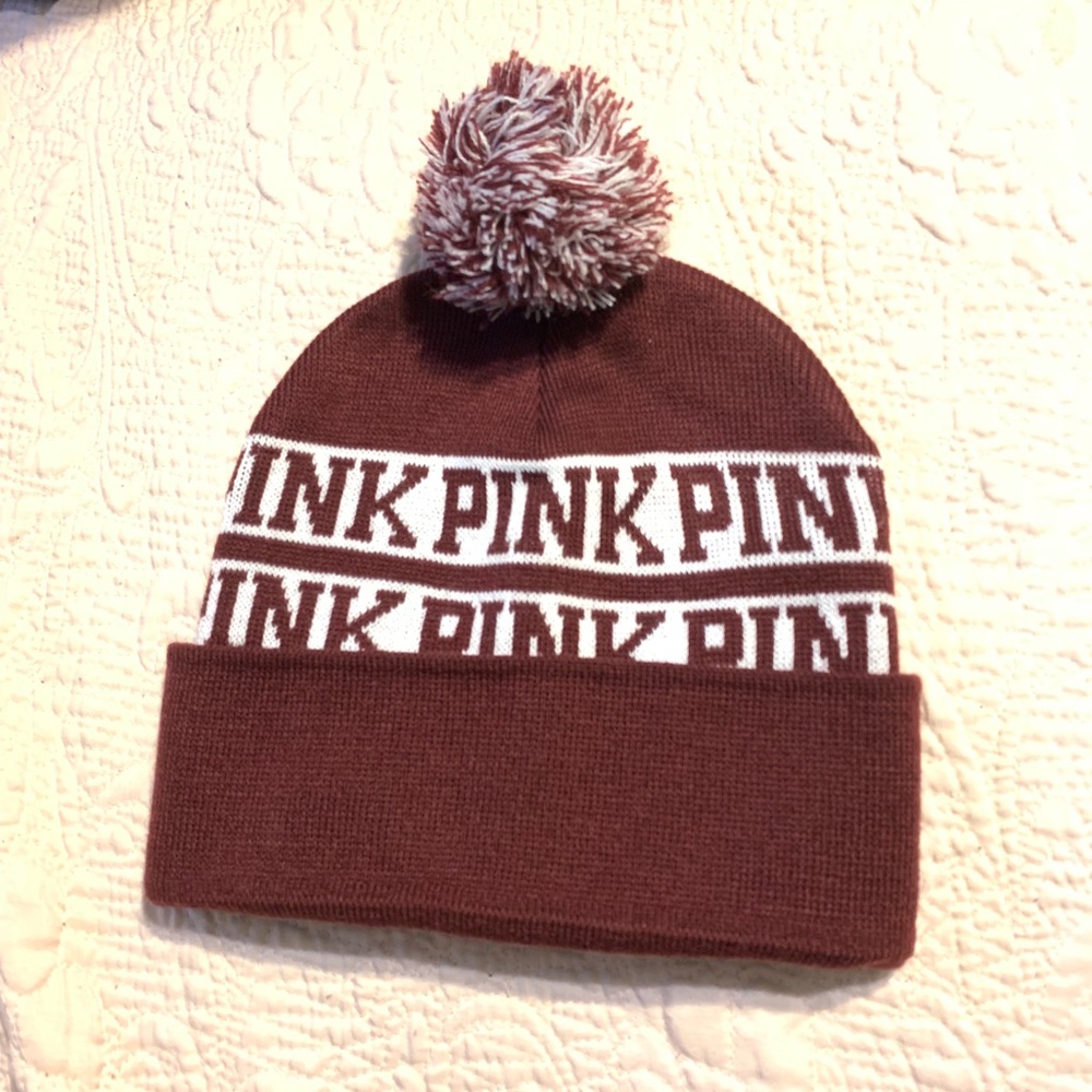 PINK VS Beanie Burgundy